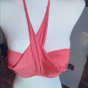 Coral Halter Bralette